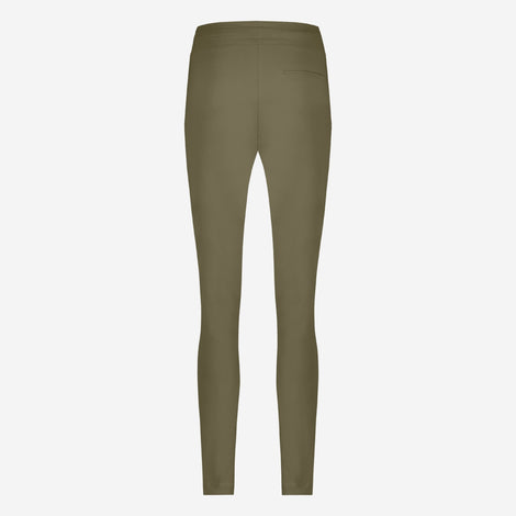 Broek Anna - Skinny fit Technical Jersey | Army