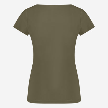 Sara T-skjorte Easy Wear Technical Jersey | Militærgrønn