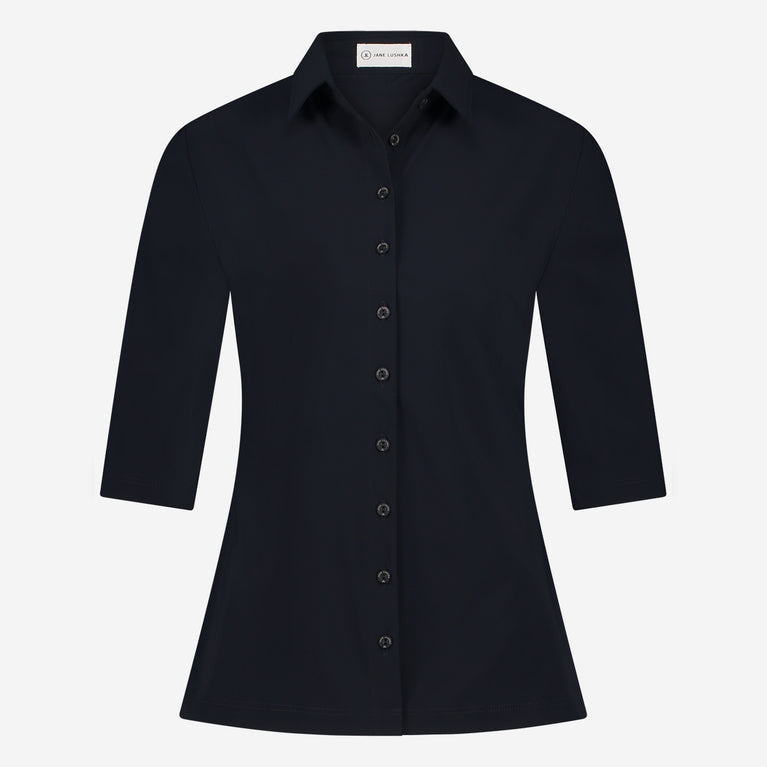 Bluse Betty Easy Wear Technical Jersey | Blue