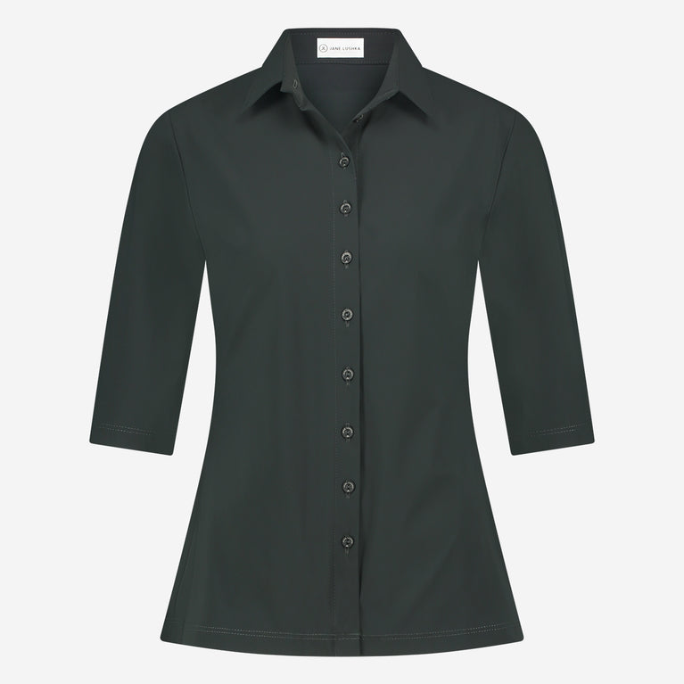 Blouse Betty Easy Wear Technical Jersey | Grigio Notte
