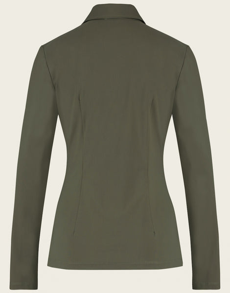Blouse Betty Easy Wear Technical Jersey | Army