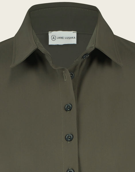 Blouse Betty Easy Wear Technical Jersey | Army