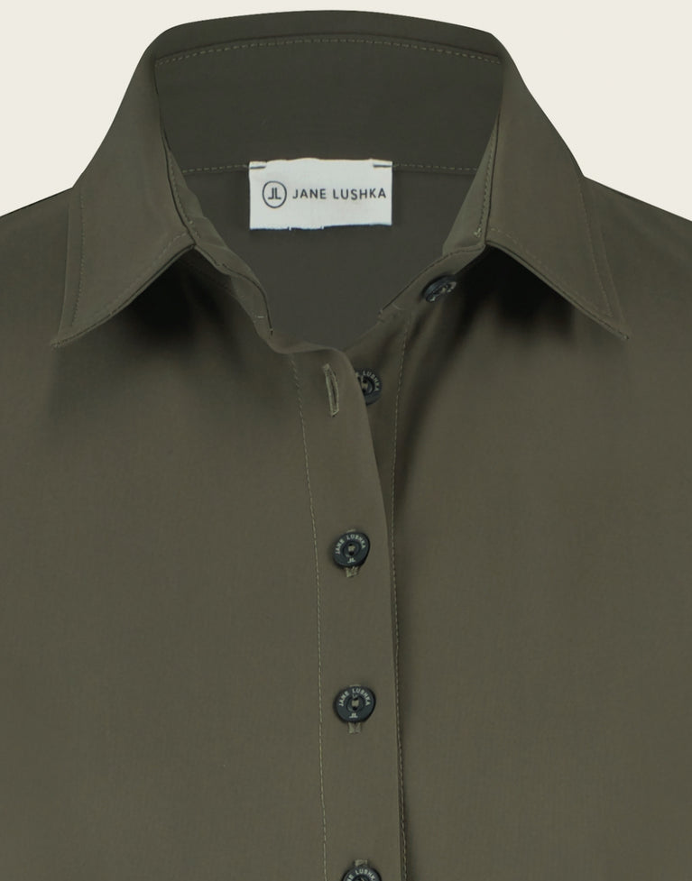 Blouse Betty Easy Wear Technical Jersey | Army