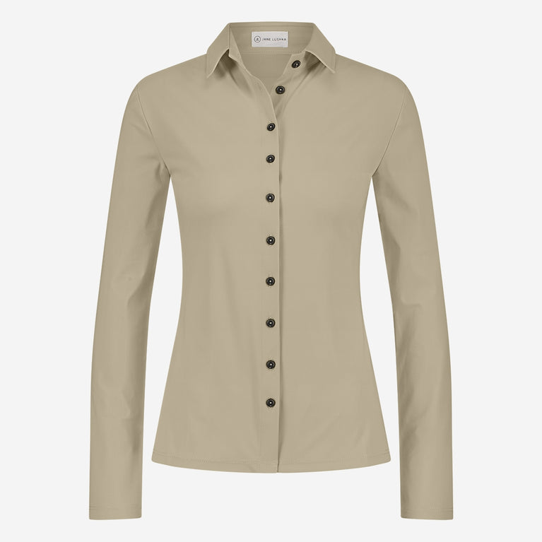 Bluse Betty Easy Wear Technical Jersey | Sand