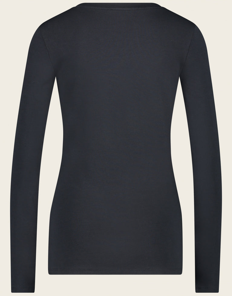 T shirt R Neck Easy Wear Organic Cotton | Blue