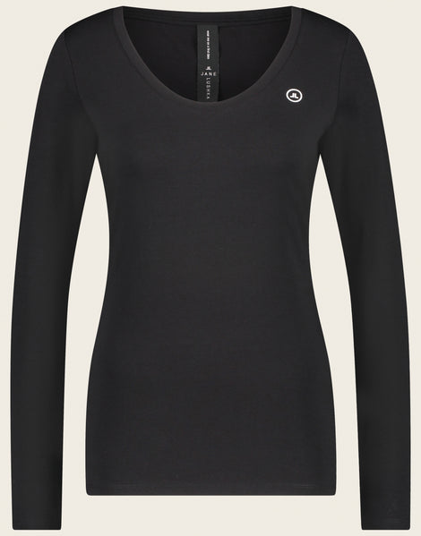 T shirt R Neck Easy Wear Organic Cotton | Black