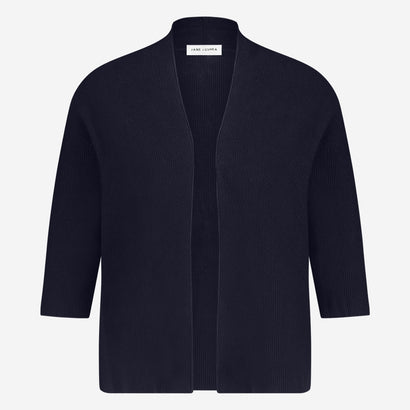Seamless cotton cardigan 394 | Blue