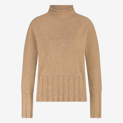 Pull sans coutures en viscose teinte NB2275 | Camel
