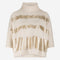 Pullover gold print NB2404 | Beige Gold