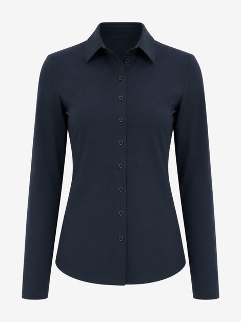 Bluse Betty Easy Wear Technical Jersey | Blue