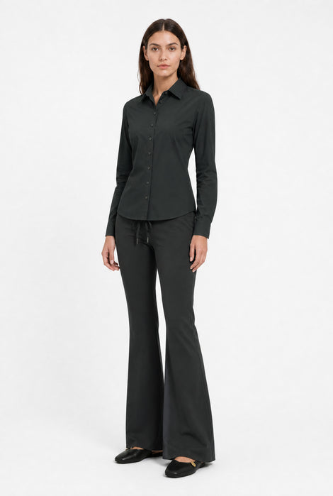 Blouse Betty Easy Wear Technical Jersey | Grigio Notte