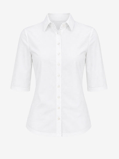 Blouse Betty Easy Wear Technical Jersey | Wit