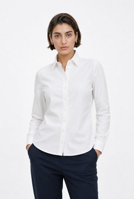 Bluse Betty Easy Wear Technical Jersey | White