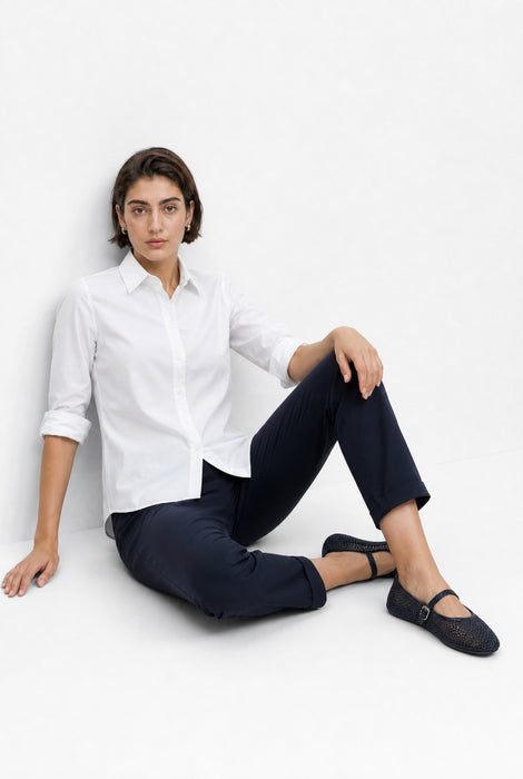 Bluse Betty Easy Wear Technical Jersey | White