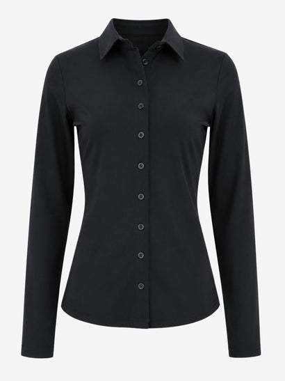 Blouse Betty Easy Wear Technical Jersey | Zwart