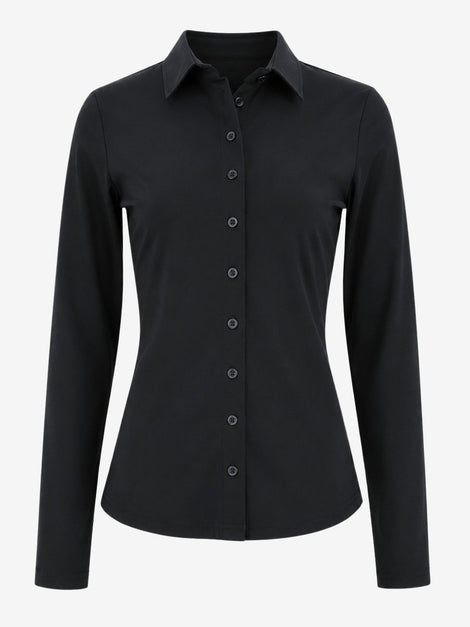 Bluse Betty Easy Wear Technical Jersey | Black