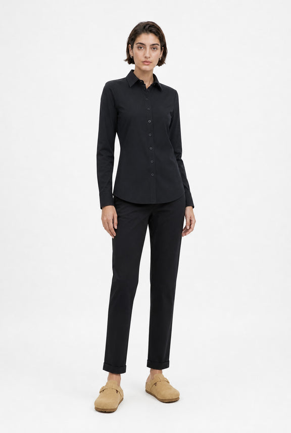 Bluse Betty Easy Wear Technical Jersey | Black