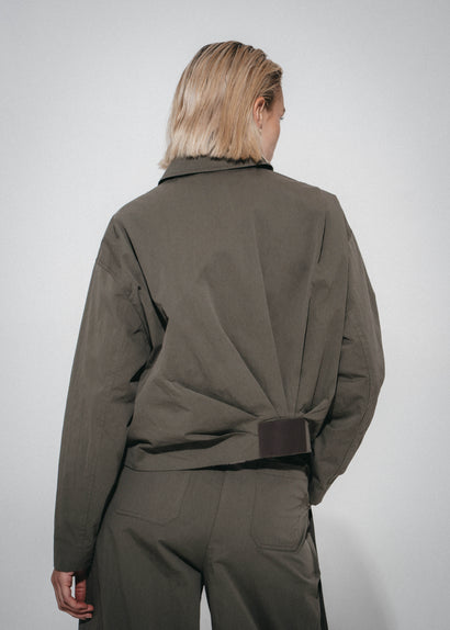 Bomber Blaze plissettato | Verde militare