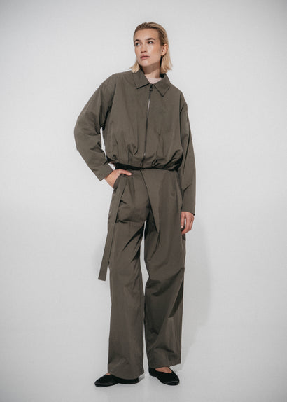 Bomber Blaze plissettato | Verde militare