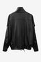 Bo eco leather oversized jacket | Black