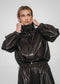 Nerina eco Leer Bomber Jack | Dark Brown