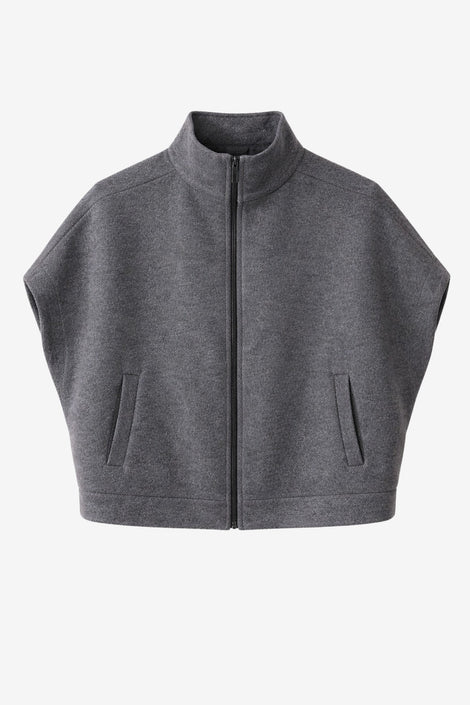 Cappa Zipper alveare Jacke 42034 | Grigio medio
