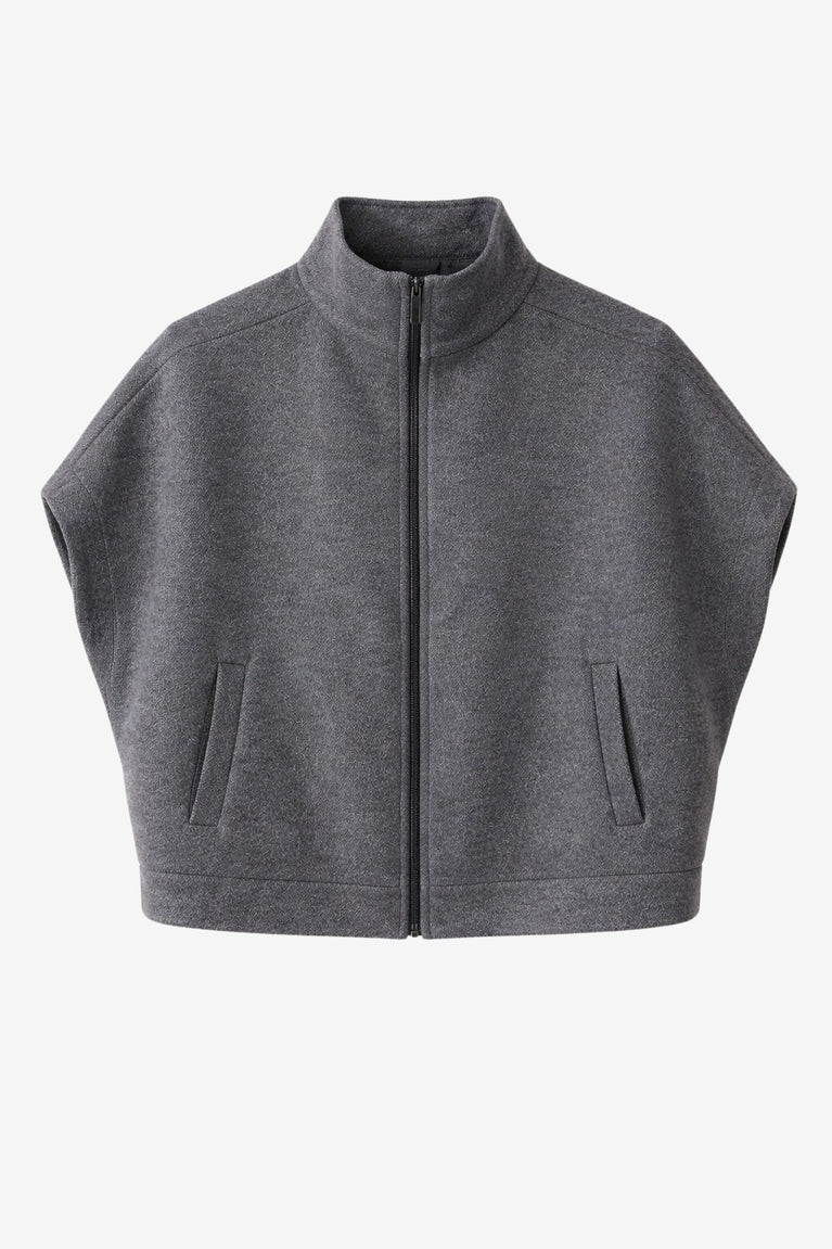 Cappa Zipper alveare Jacke 42034 | Grigio medio