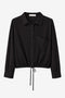 Carmen Bluse technical jersey | Black