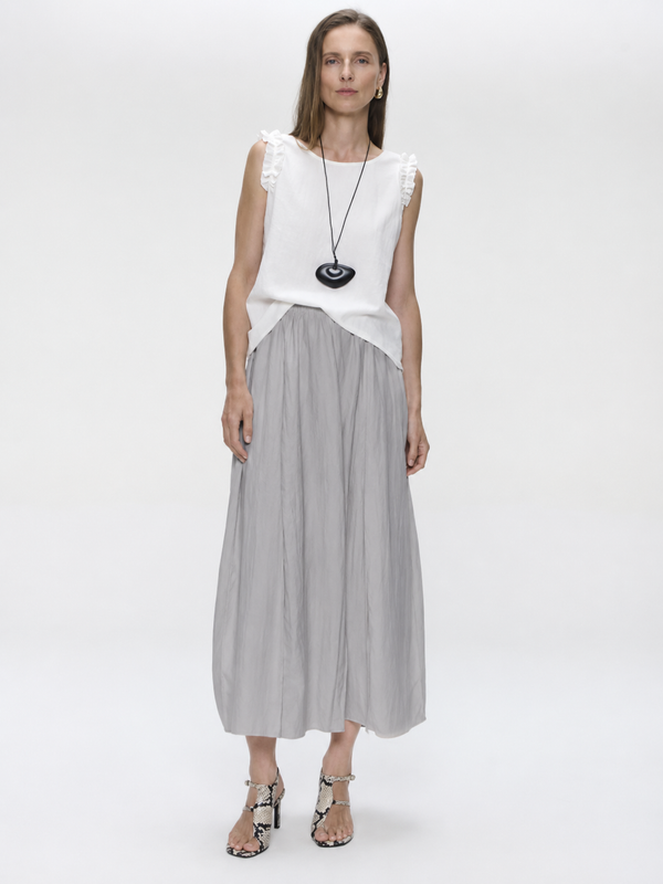 Gonna Mariko in viscosa | Grigio