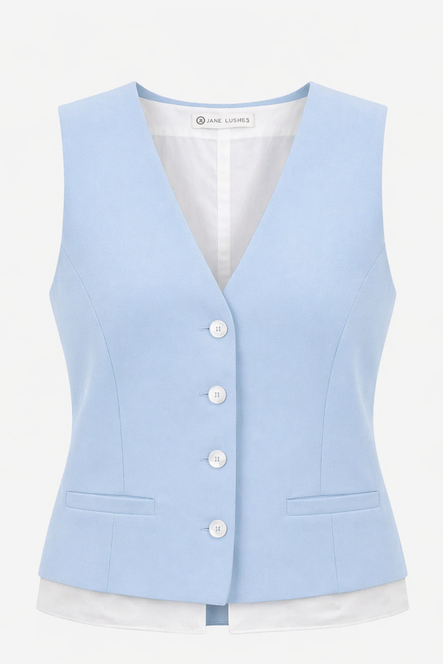 Kay structure tech jersey vest Kay structure tech jersey vest | Light Blue
