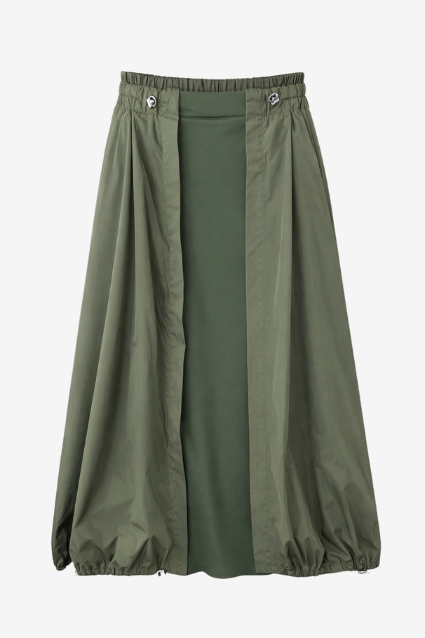 Allegra taffeta mix tech skirt Allegra taffeta mix tech skirt | Army