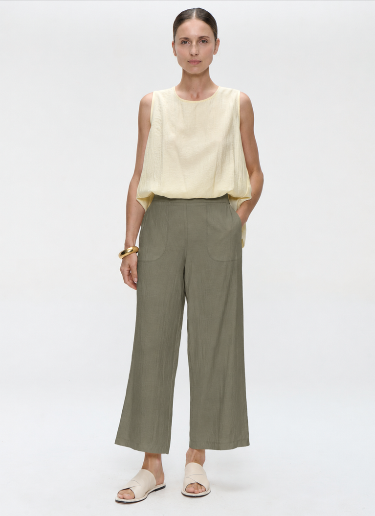 Pants viscose 23202 | Salvia