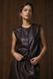 Clare eco Leer vest | Dark Brown