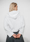 Clio hoodie zipper Bluse | White