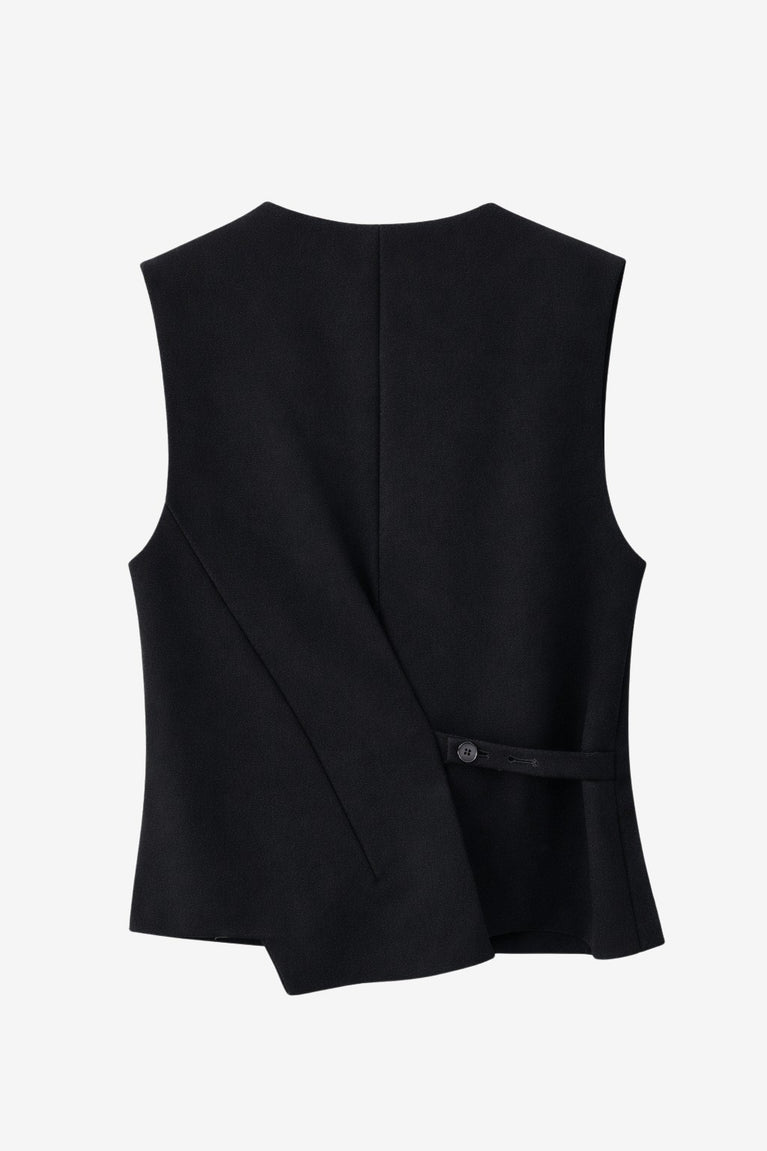 Colette back details gilet | Black