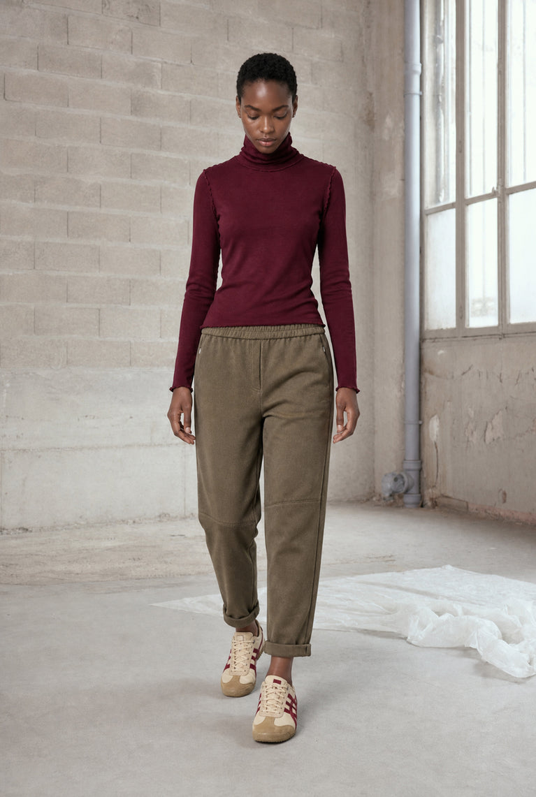 Janice Viskose top | Bordeaux