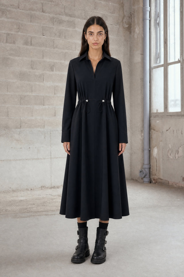 Delfina dress technical jersey Delfina dress technical jersey | Black