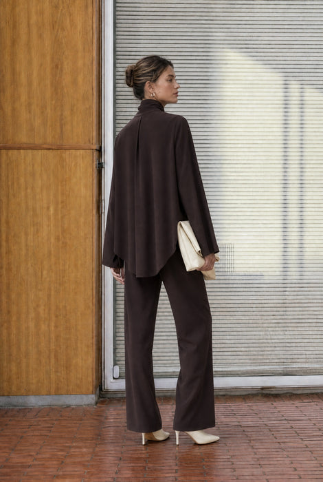Dolche Vita Top technical jersey | Chocolate