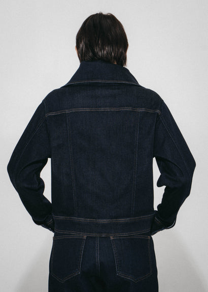 Dramak fancy denimjakke | Mørkeblå