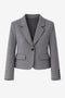 Eleni viscose basic blazer | Grey