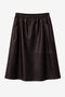Elle eco leather rok | Dark Brown