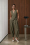 Nyra Viskose blend waistcoat | Brown