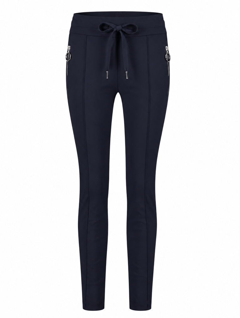Hose Emma-straight leg fit Technical Jersey | Blue