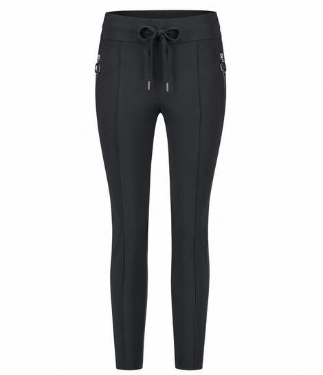 Broek Emma-straight leg fit Technical Jersey | Grigio Notte