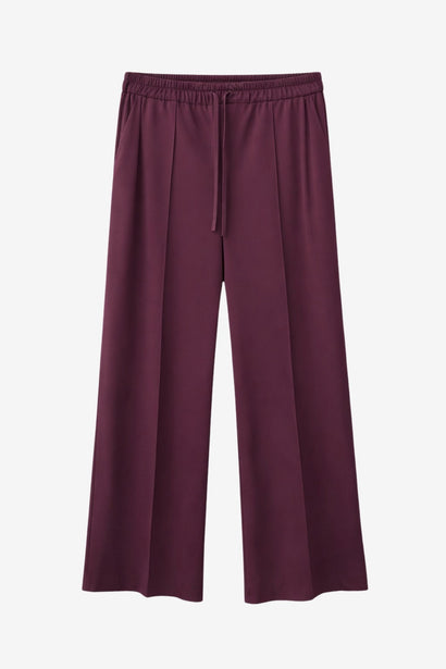 Evo wide-leg technical jersey pants | Cherry