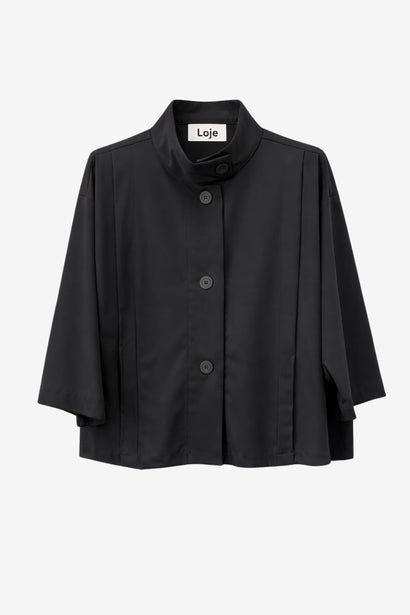Fancy bengalina jacket | Black