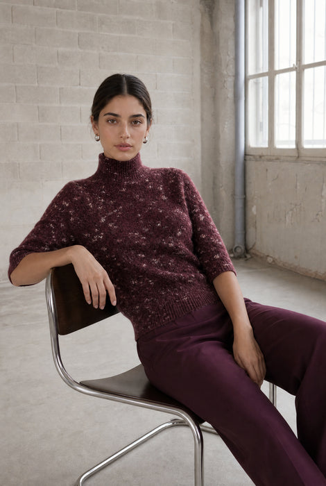 Fancy pongo Pullover 26507 | Bordo