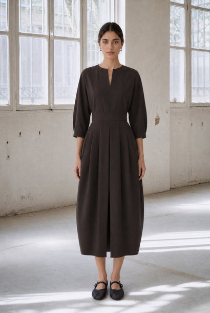 Gaara dress technical jersey | Chocolate