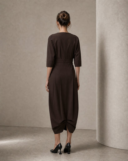 Gaara dress technical jersey | Chocolate