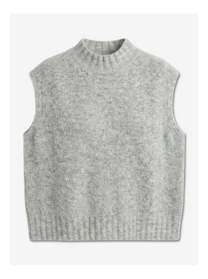 Abigail alpaca vest EX H24179 | Grey